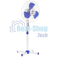 Вентилятор OASIS VF-40PWB белый, напольный, 40 Вт, 3 скорости, 40 см