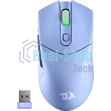 Мышь беспроводная Redragon St4r Pro голубой, 26000 dpi, радиоканал, Bluetooth, USB, кнопки - 6
