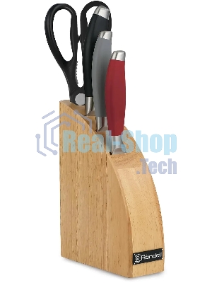 Набор ножей 3 шт + ножницы + блок Dart Rondell (MC)