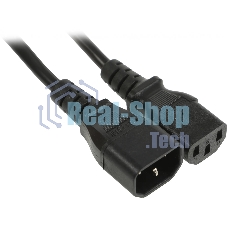 Шнур сетевой Rexant IEC 320 C13 – IEC 320 C14 3x0,75мм², длина 1,8м