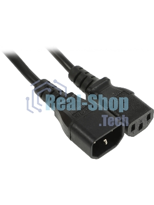 Шнур сетевой Rexant IEC 320 C13 – IEC 320 C14 3x0,75мм², длина 1,8м