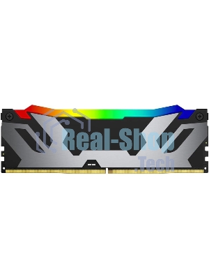 Оперативная память Kingston Fury Renegade, DDR5, 96Gb (2x48Gb), 6400MHz, CL32, DIMM, с радиатором, RGb, серебристый