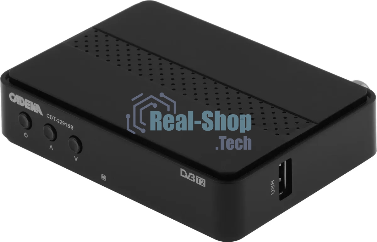 Приставка для цифрового ТВ Cadena CDT-2291SB черный, DVB-T2, DVB-T, HDMI, USB 2.0