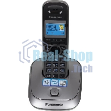 Телефон беспроводной (DECT) Panasonic KX-TG2511RUM (металик) АОН, Caller ID,спикерфон на трубке,переход в Эко режим одним нажатием