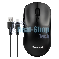 Мышь игровая беспроводная Dual BT+USB с зарядкой Smartbuy X7 черная (SBM777DAG) /40.  