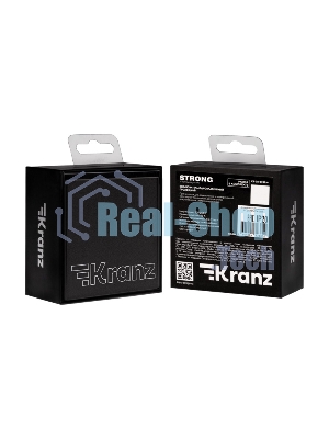 Выключатель Kranz STRONG 1 кл проходной (переключатель) 10А с/у графит
