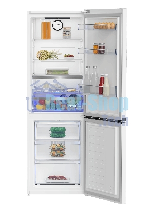 Холодильник Beko B5RCNK366HDW белый двухкамерный 368л морозилка снизу, No Frost