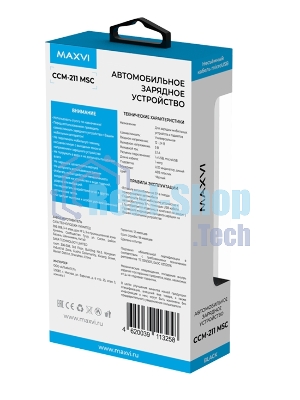 Автомобильное зарядное устройство Maxvi CCM-211MSC 2.1A