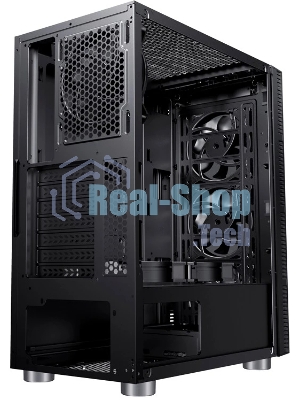 Компьютерный корпус Accord 3407 черный без БП ATX 2xUSB 2.0 2xUSB 3.0 audio bott PSU