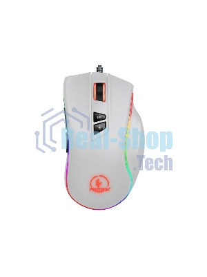 Мышь проводная Jet.A Panteon PS88 белый, 6200 dpi, USB, кнопки - 9