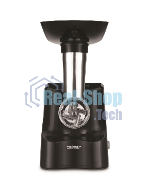 Мясорубка электрическая Zelmer ZMM1520B черный, 1500 Вт, 1.5 кг/мин, реверс, насадки - 3