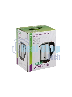 Чайник электрический Homestar HS-1003 1.8л нержавейка, черный