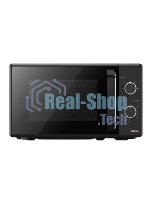 Микроволновая печь Centek CT-1550 черный, 20 л, 700 Вт, переключатели - поворотный механизм