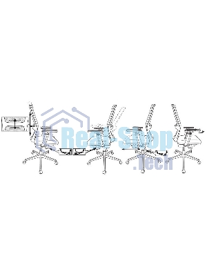 Кресло Бюрократ MC-915 TW-01 38-418 черный, сетка