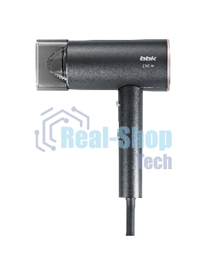 Фен BBK BHD3002 графит, 2000 Вт, ионизация, компактный