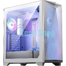 Компьютерный корпус MSI MPG GUNGNIR 300R AIRFLOW White, Midi Tower, EATX,2xUSB 3.2 Gen 1, 1xUSB 3.2 Gen2 Type-C,4x120мм PWM ARGb Fan, ARGb+PWM Control Board, Tempered Glass Window