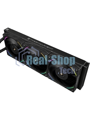 Система жидкостного охлаждения Thermalright Frozen Vision 360 V2 (360мм, LED, Black, ARGB/Fans: 3x120мм, 69CFM, 27dBA, 2150RPM/Pump height 60мм, 23dBA, 3000RPM, Rad thickness 27мм/S: 1700, 1200, 1851, 115X, 2011, 2066, AM5, AM4)