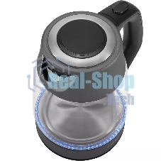 Чайник электрический Polaris PWK1760CGL графит, 1,7 л, 2150 Вт, стекло