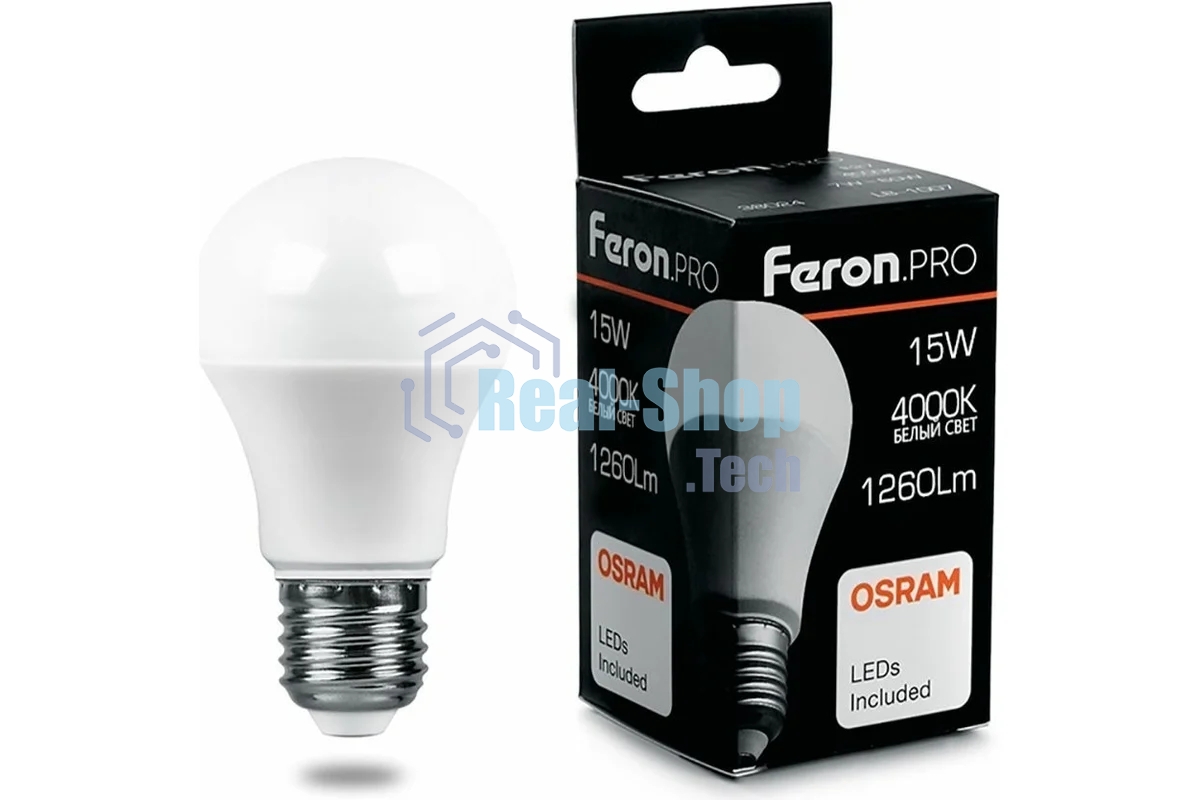 Лампа светодиодная Feron PRO LB-1015 15Вт Е27 белый