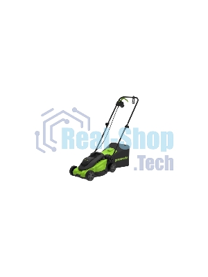 Газонокосилка электрическая GreenWorks GD1200LM32, 220v, 32 см, 1.2 кВт (2517807)