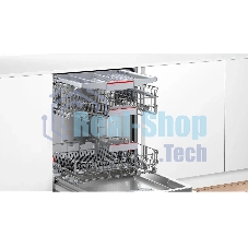 Встраиваемая посудомоечная машина Bosch SMV4HVX00E, серебристый, 59.8 см, 14 компл., 46 дБ, класс D