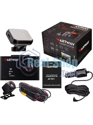 Видеорегистратор Artway AV-701 черный 2160x3840 2160p 170гр. GPS