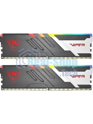 Оперативная память Patriot Viper Venom, DDR5, 32GB (2x16GB), 7400MHz, CL36, DIMM, с радиаторами, RGB, черный
