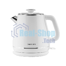 Чайник электрический Galaxy Line GL 0331, белый, пластик, 2200 Вт, 1.8 л