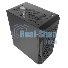 Компьютерный корпус Powercase Mistral Micro Z2B SI, Non Window, Mesh, 2x 120мм fan, черный, mATX (CMIMZB-F2SI)