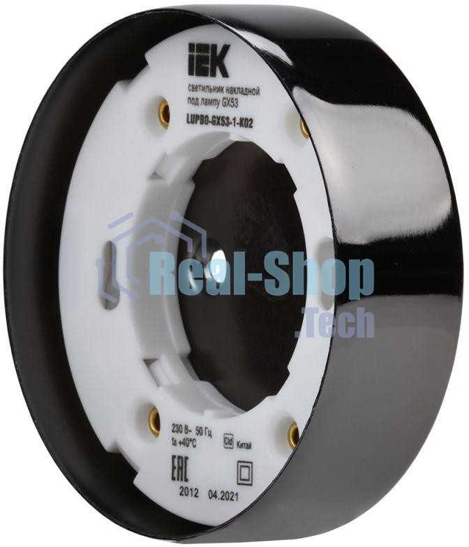Светильник накладной под лампу IEK GX53 черный