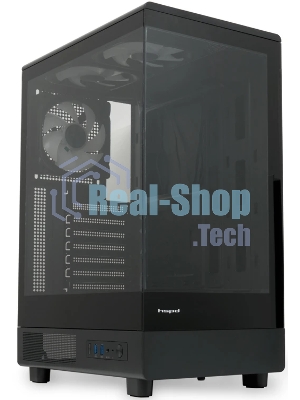 Компьютерный корпус HSPD F510, Panoramic Mid Tower, черный, TG, 0.5 SPCC, 3x120мм ARGb ATX, mATX, mITX 180/280/160мм 1x2.5