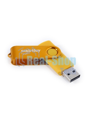 Флешка USB Smartbuy Twist Yellow (SB016GB2TWY), 16Gb, USB 2.0, R/W 15/7, желтый