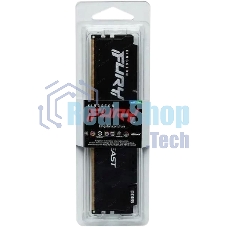Оперативная память Kingston Fury Beast, DDR5, 16Gb (1x16Gb), 6400MHz, CL32, DIMM, с радиатором, черный