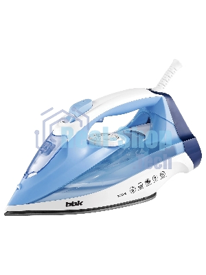 Утюг BBK ISE-2411 голубой, 2400 Вт, 40 г/мин, 140 г/мин, 300 мл
