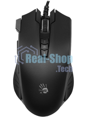 Мышь проводная A4Tech Bloody V9M черный, 4000 dpi, USB, кнопки - 9