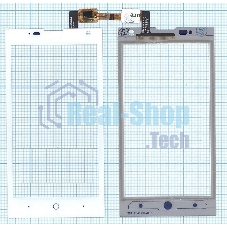 Сенсорное стекло (тачскрин) для ZTE V830 (Blade G Lux), белое
