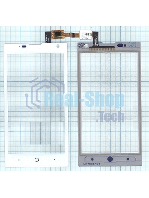Сенсорное стекло (тачскрин) для ZTE V830 (Blade G Lux), белое