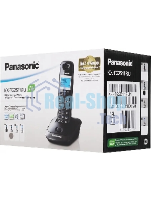 Телефон беспроводной (DECT) Panasonic KX-TG2511RUM (металик) АОН, Caller ID,спикерфон на трубке,переход в Эко режим одним нажатием