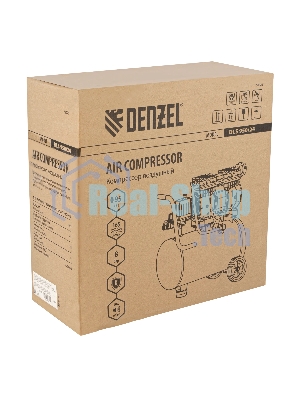Компрессор Denzel DLS950/24 безмаслянный малошумный 950 Вт, 165 л/мин,ресивер 24 л