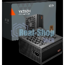 Блок питания ПК Power Supply PCCooler, 550W 80+ Bronze (ATX, ATX 2.52, Non-modular, 1x24(20+4)pin 550мм, 1xCPU(4+4)pin 650мм, 1xPCIe*2 8(6+2)pin 500+120мм, 4xSATA*3+MOLEX4pin*1, Active, 120x120мм, 140x150x86mm, APFC, OVP/UVP/OCP/SCP/OTP/OPP/SPD)