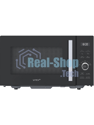 Микроволновая печь Vitek VT-MW1725 черный, 25 л, 900 Вт, переключатели - кнопки, поворотный механизм