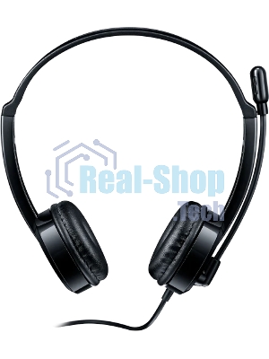 Гарнитура Rapoo H120 чёрный, проводная, USB