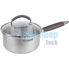 Ковш Rondell Akzent RDS-1386, 1.3 л, с крышкой, стальной