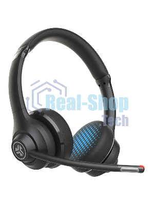 Гарнитура JLab Work Wireless Headset Gen 2 чёрный, беспроводная, Bluetooth/USB-C, до 45 ч, микрофон с шумоподавлением