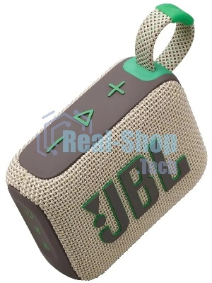 Портативная акустика JBL Go 4 бежевый/зеленый 4.2W 1.0 BT 850mAh