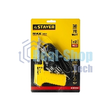 Паяльник STAYER 55307-70 master с пистолетной пластмассовой рукояткой 30 - 70Вт конус