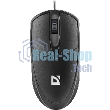 Мышь проводная Defender Trace MB-989 черный, 1000 dpi, USB, кнопки - 3