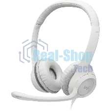 Гарнитура Logitech H390 белый, проводная, USB