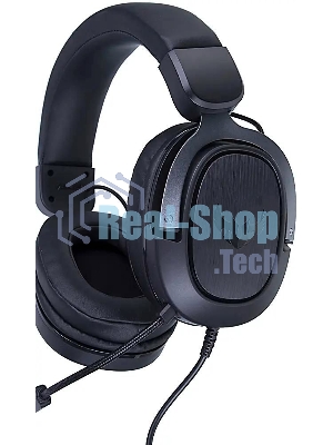 Гарнитура ASUS TUF Gaming H3 чёрный/серый, проводная, mini jack 3.5 мм, регулятор громкости, отключаемый микрофон