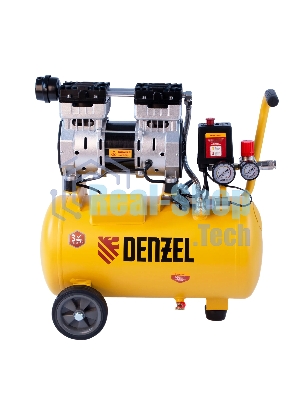 Компрессор Denzel DLS950/24 безмаслянный малошумный 950 Вт, 165 л/мин,ресивер 24 л